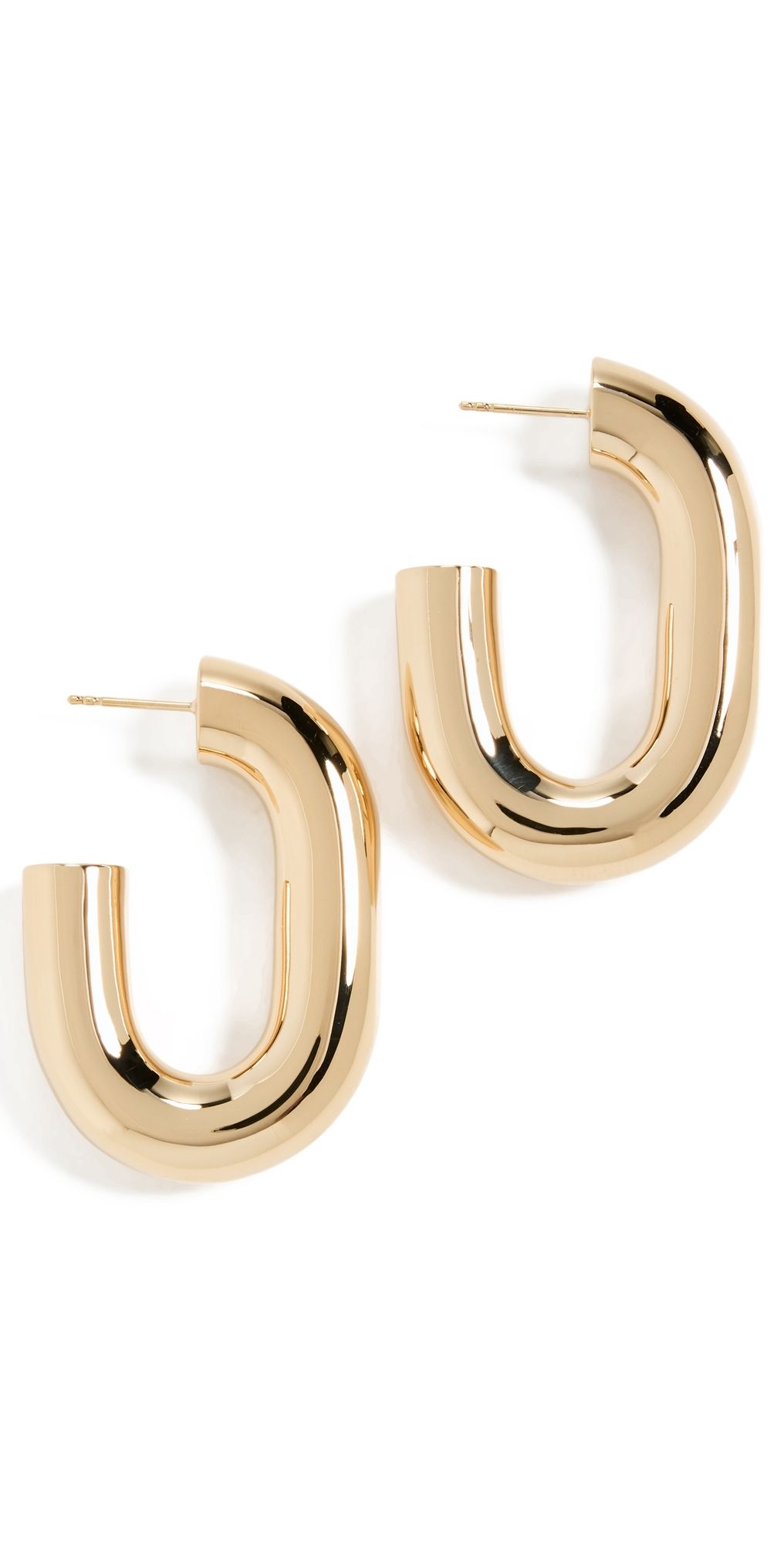 rabanne XL Link Hoops Gold One Size