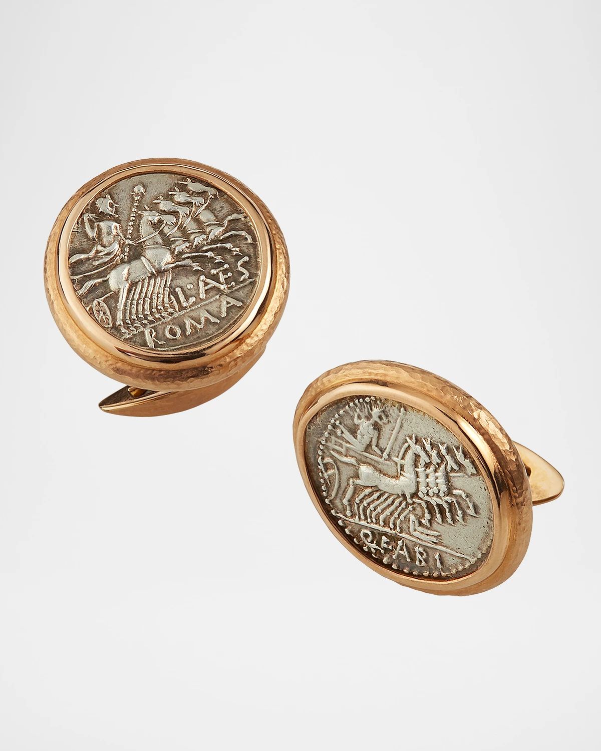 Men & apos;s 18k Rose Gold Ancient Jupiter Coin Cufflinks