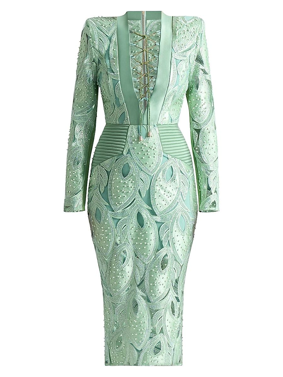 Women's Vista Bella Lace-Up Dress - Sage - Size 12