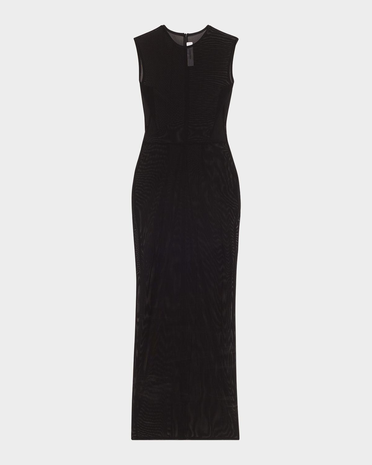 Power Mesh Sleeveless Midi Dress