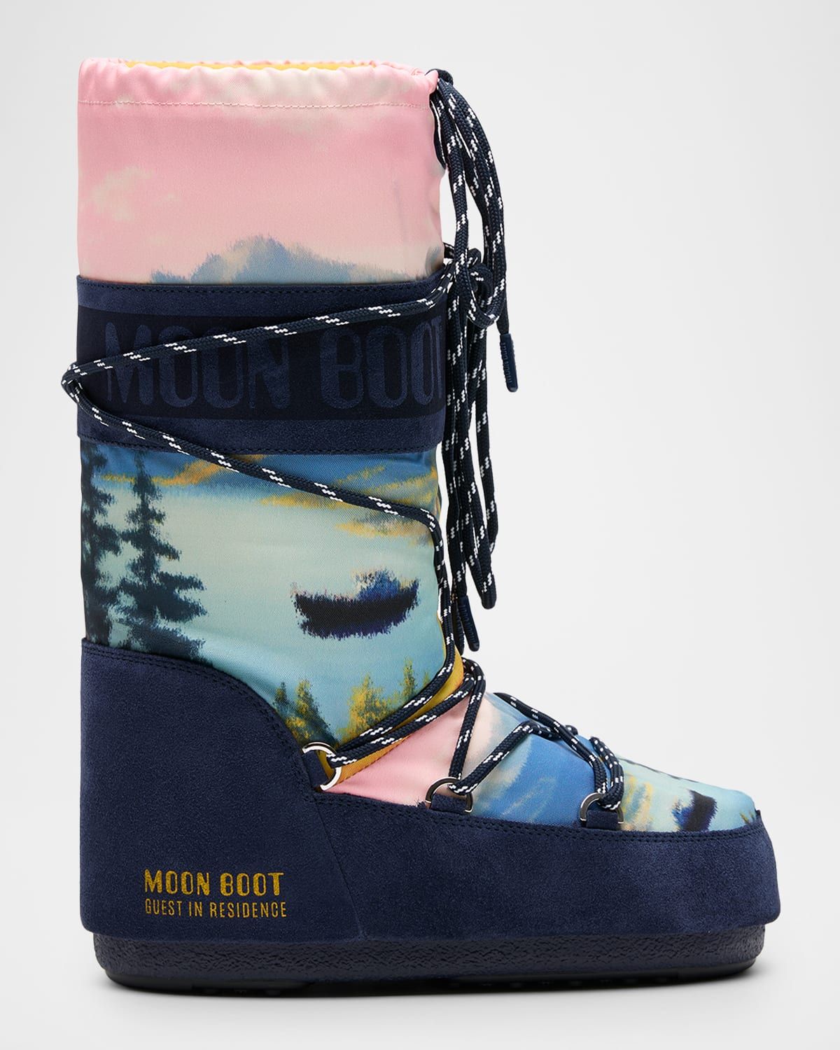 x Guest in Residence Icon Horse-Printed Knee-High Snow Boots