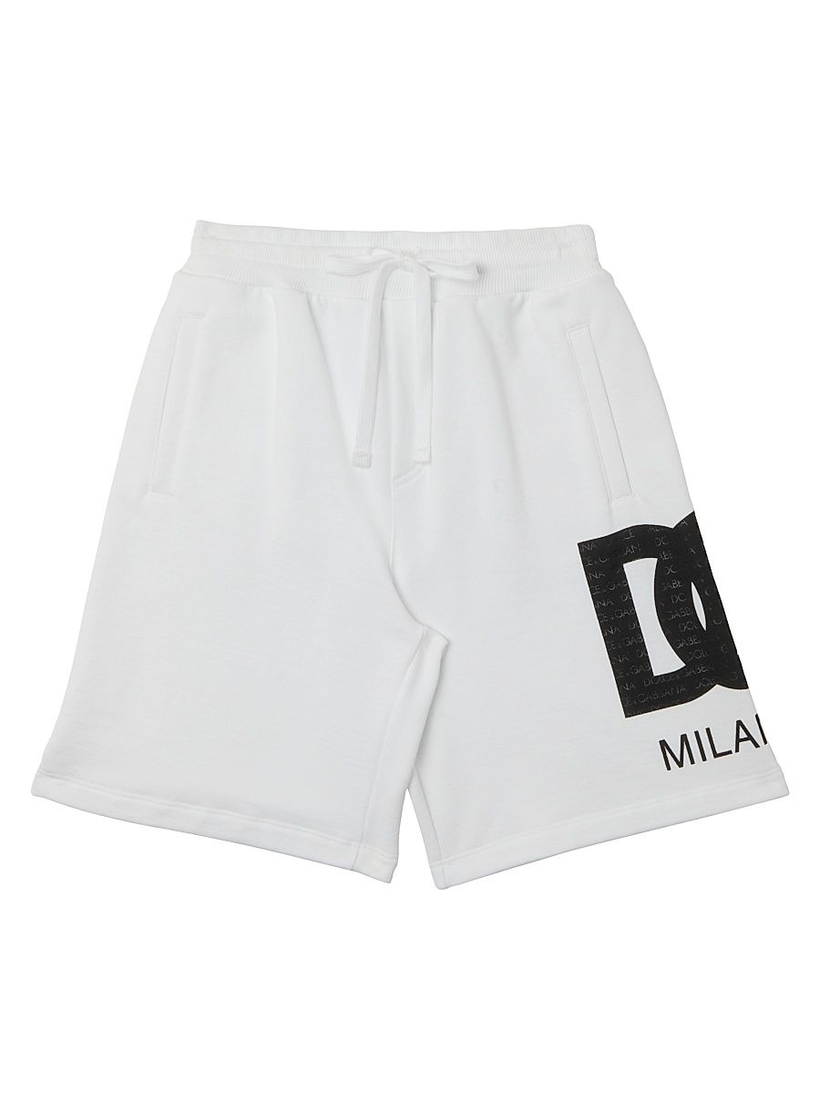 Baby Boy's Logo Fleece Shorts - White - Size 12