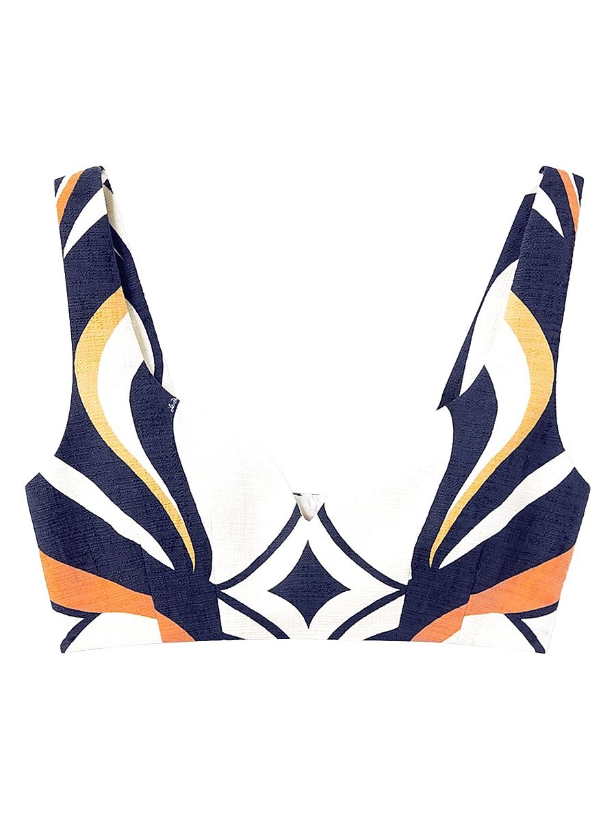 Women's Baia Crop Top - Jive Macro White - Size XL