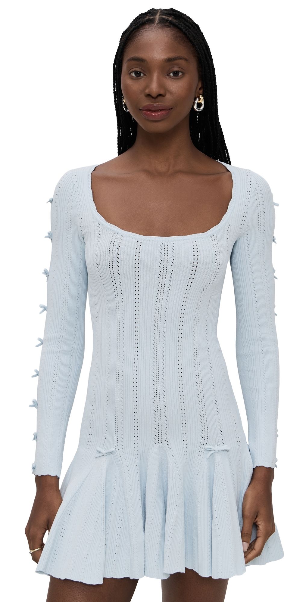 LoveShackFancy Seychelle Dress Icicle Blue L