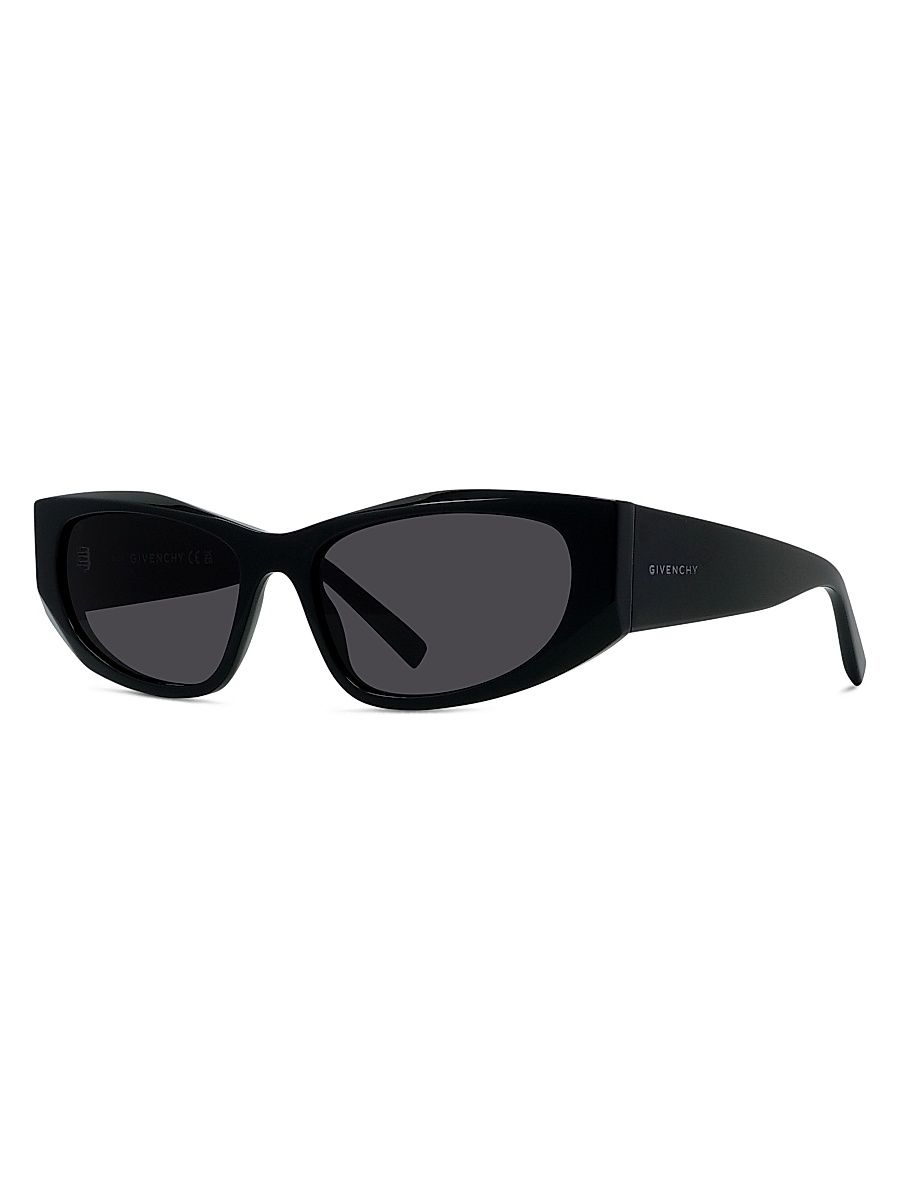 Women's GV Day 56MM Cat-Eye Sunglasses - Shiny Black Smoke