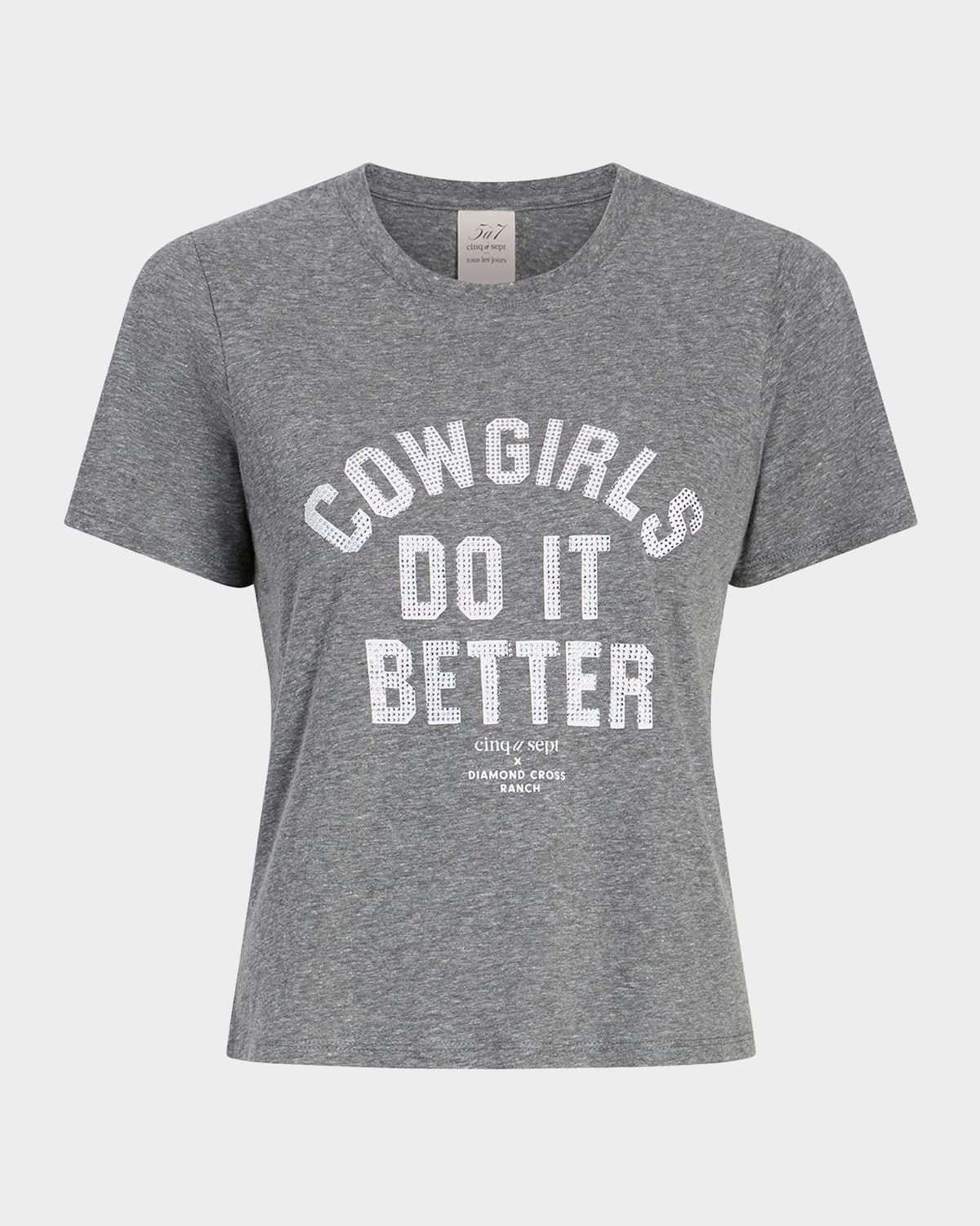 Heatset Cowgirls Crewneck Shrunken Tee