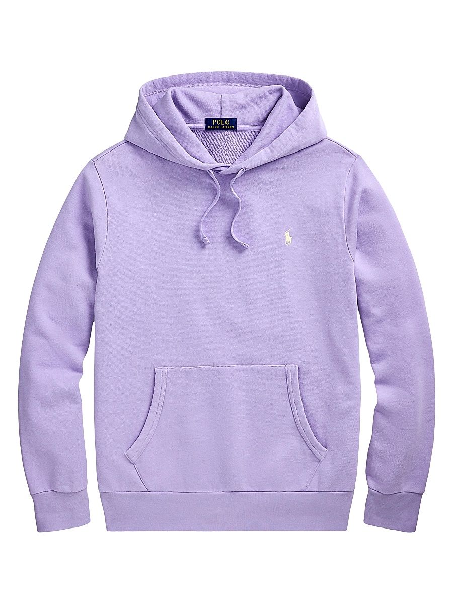 Men's Loopback Fleece Hoodie - Sky Lavender - Size Medium