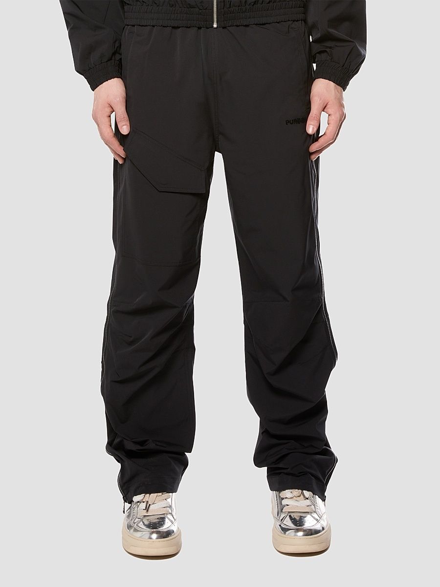 Men's All Around Solid Track Pants - Black - Size XXL