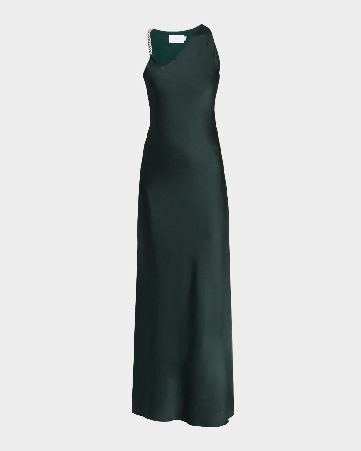 Abbey Asymmetric Satin Gown