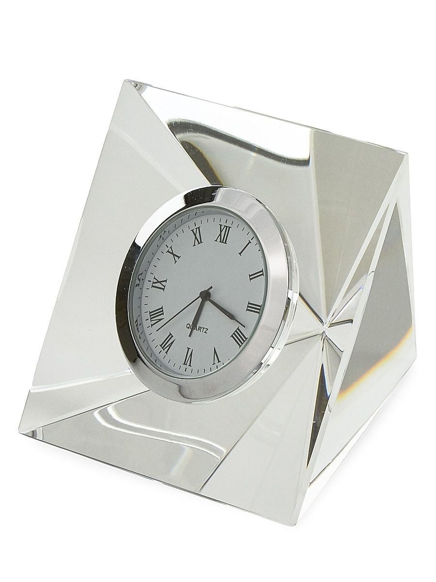 Clear Crystal Diamond Clock - Clear