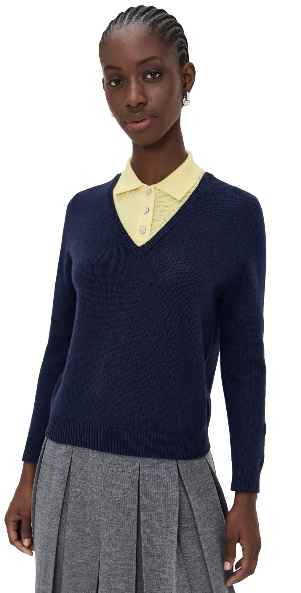 Sandy Liang Wesley Sweater Navy L