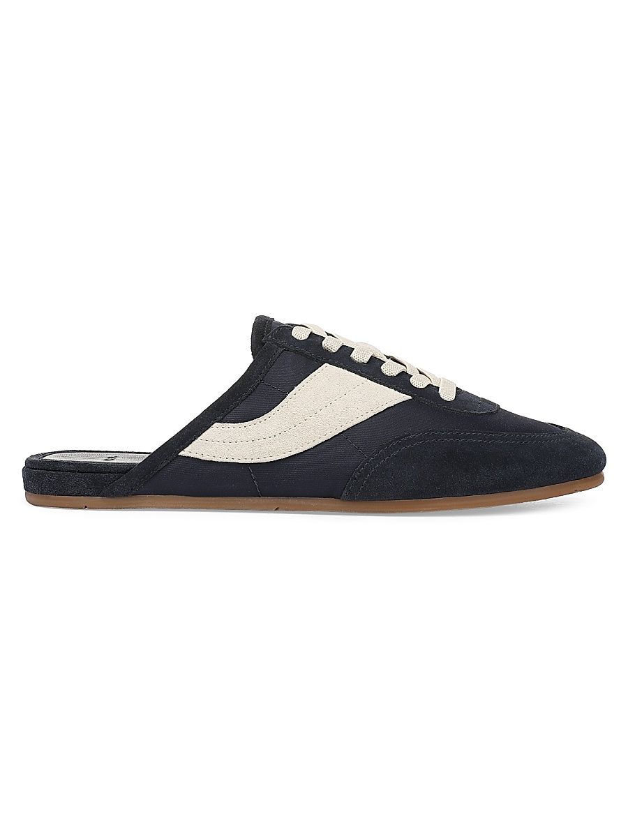 Women's Solstice Suede Sneaker Mules - Night Blue Moonlight - Size 9.5