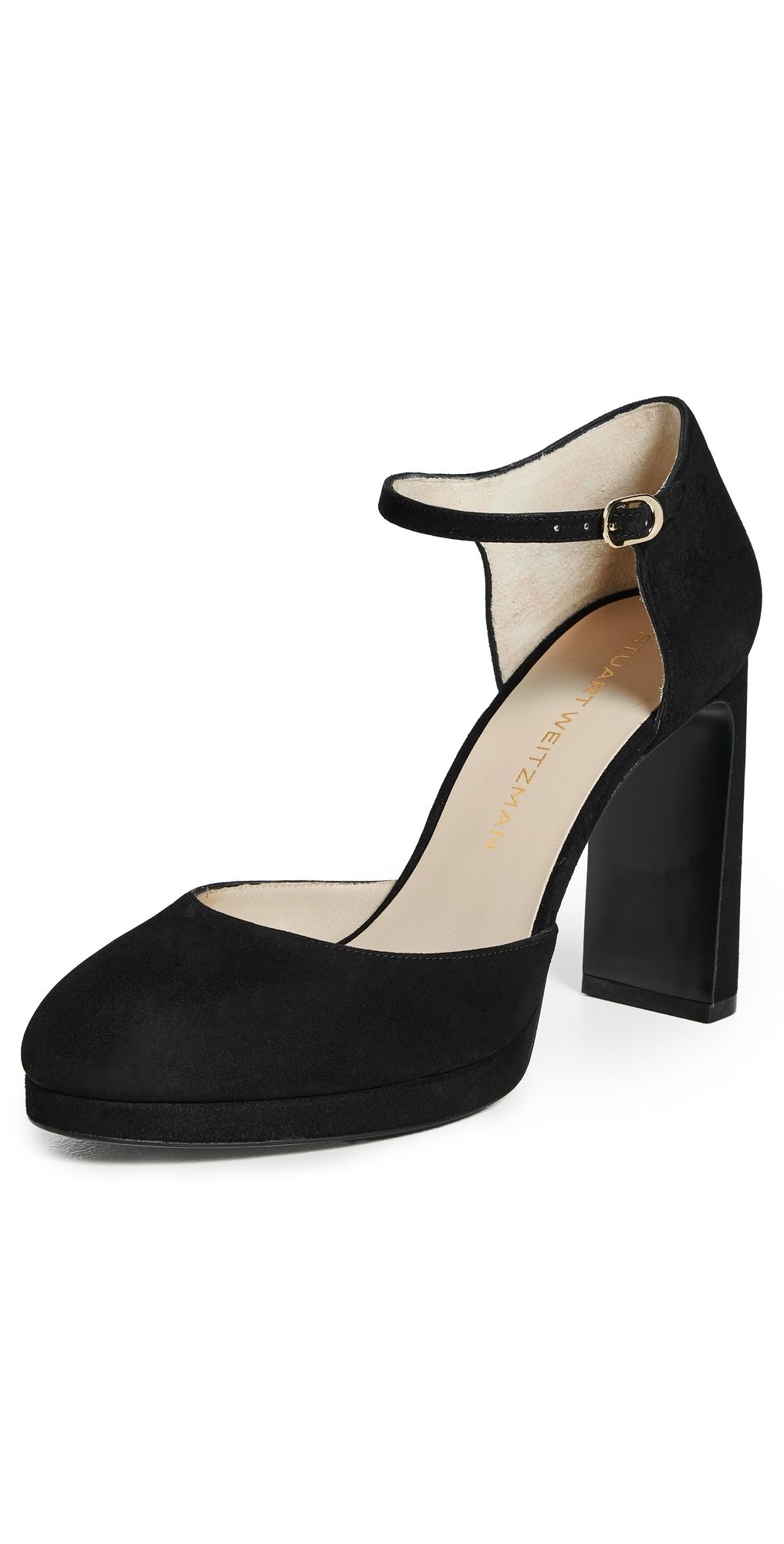 Stuart Weitzman Babette Platform Pumps Black 7.5