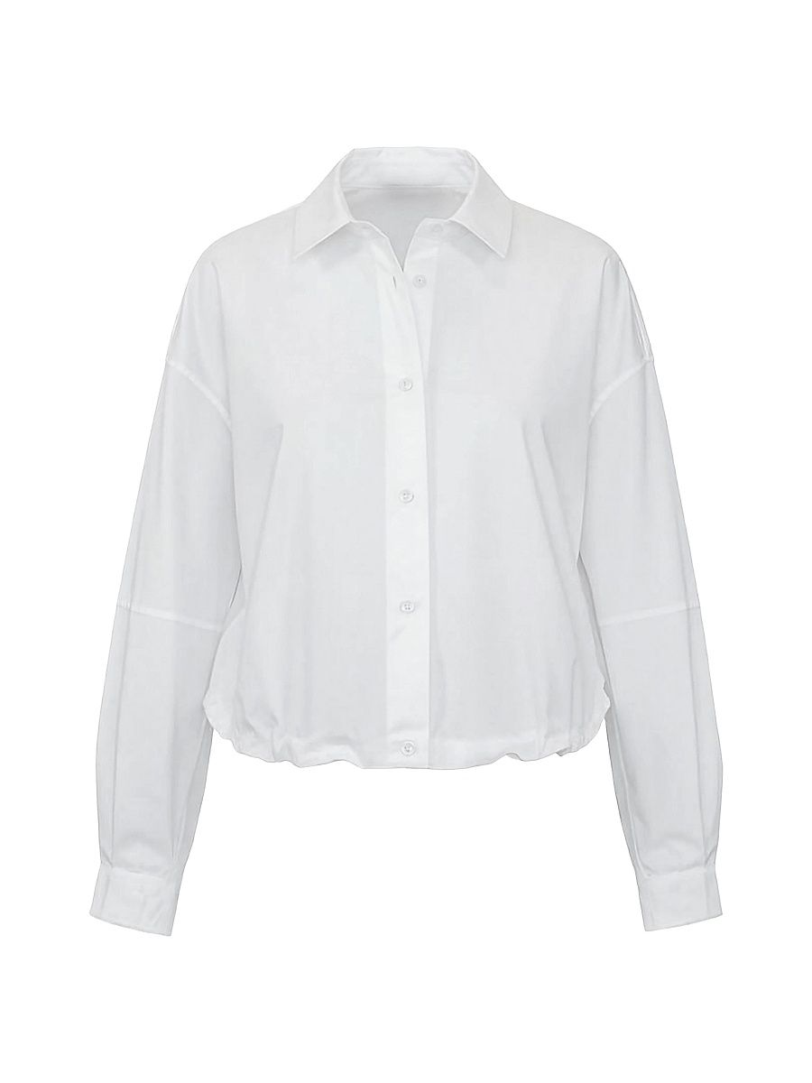 Women's Lille Blouson Hem Shirt - White - Size 14