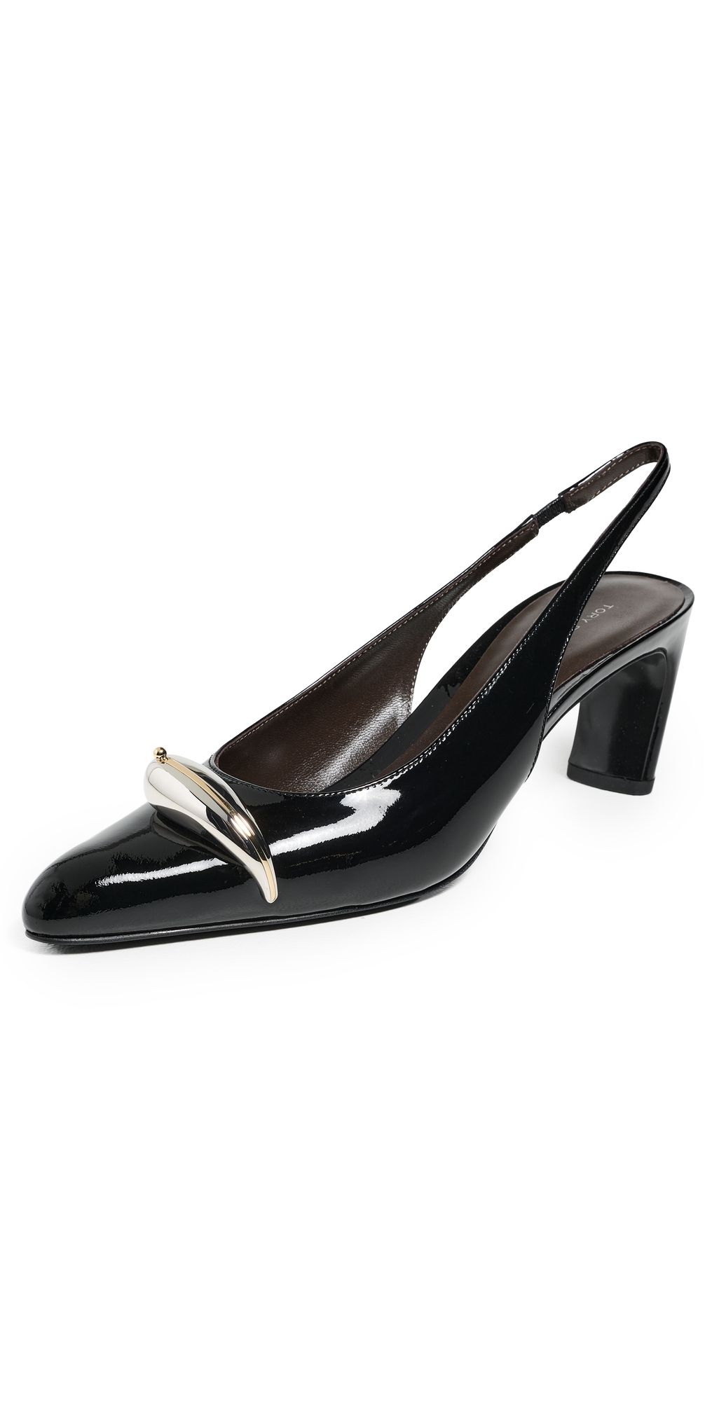 Tory Burch Pierced Slingbacks 65mm Perfect Black/Silver 8
