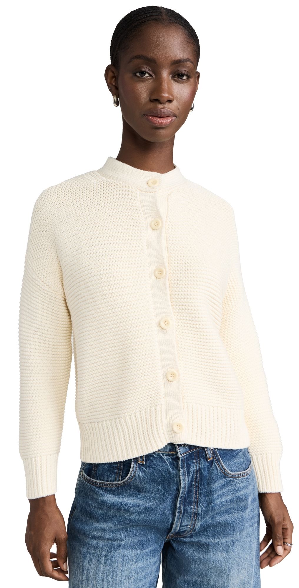 Alex Mill Nico Chunky Cardigan Ivory M