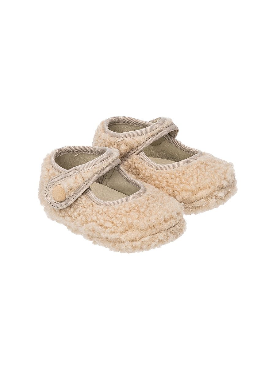 Baby Girl's Faux-Shearling Mary Janes - Beige - Size 4.5 (Baby)