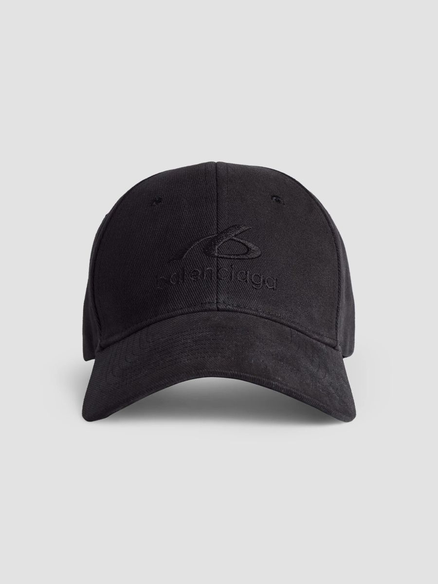 Balenciaga Men's Bodies Cap - Washed Black - Size Large