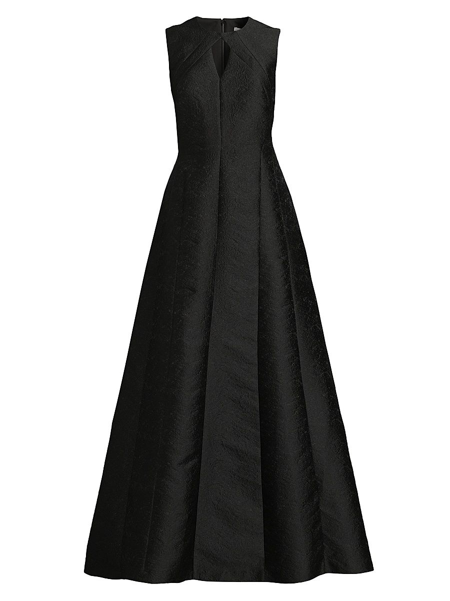 Women's Gabriella Jacquard Gown - Black - Size 12