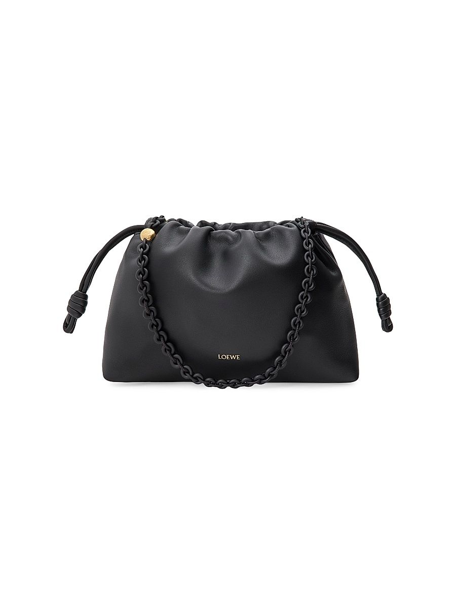 Women's Medium Flamenco Chain Purse - Black