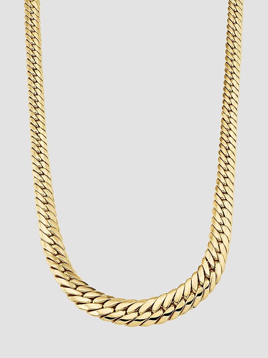 Women's 14K Yellow Gold Sovereign Strand Graduated Necklace - Gold - Size 18