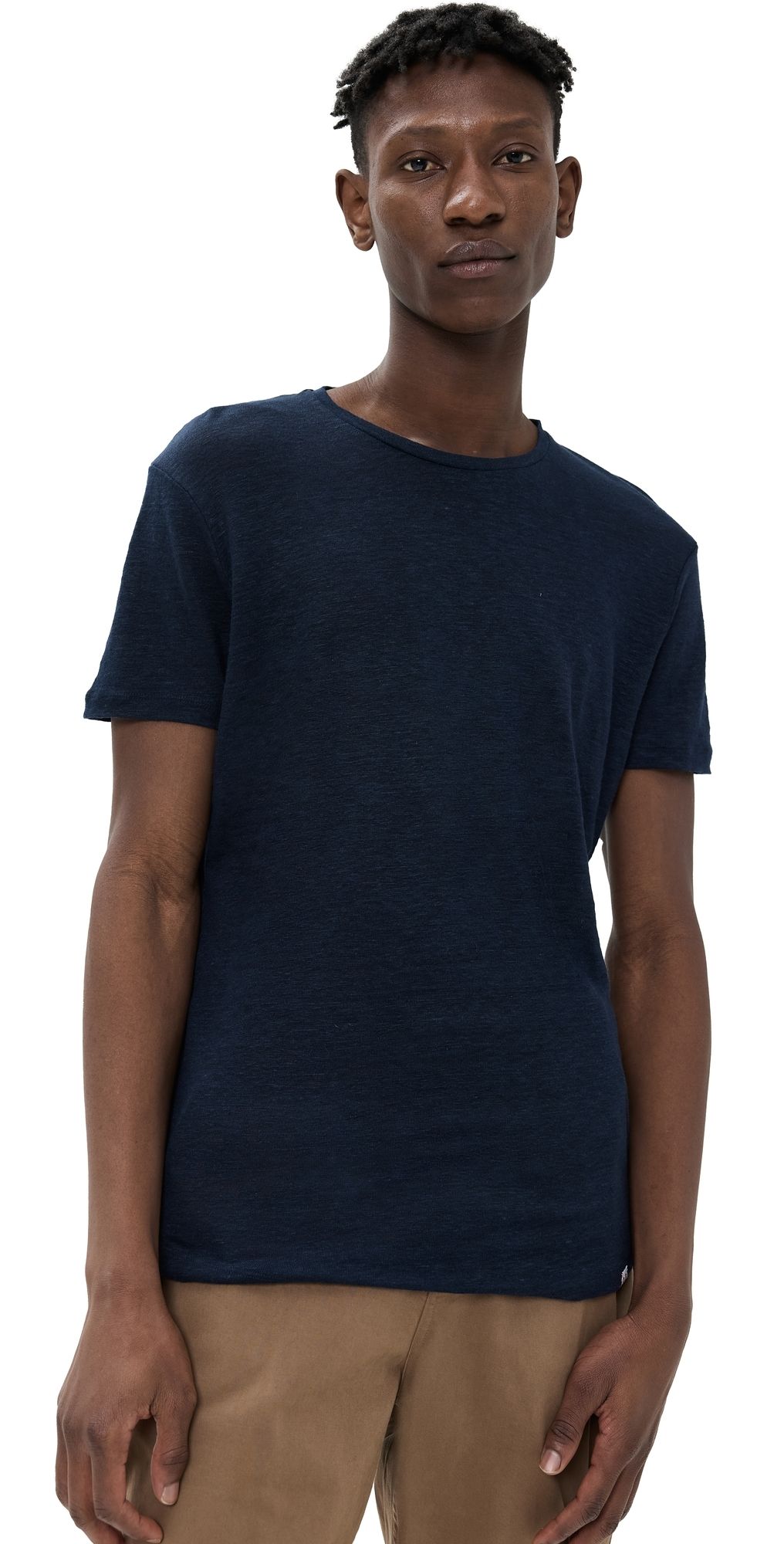 Orlebar Brown Linen Tee Navy S