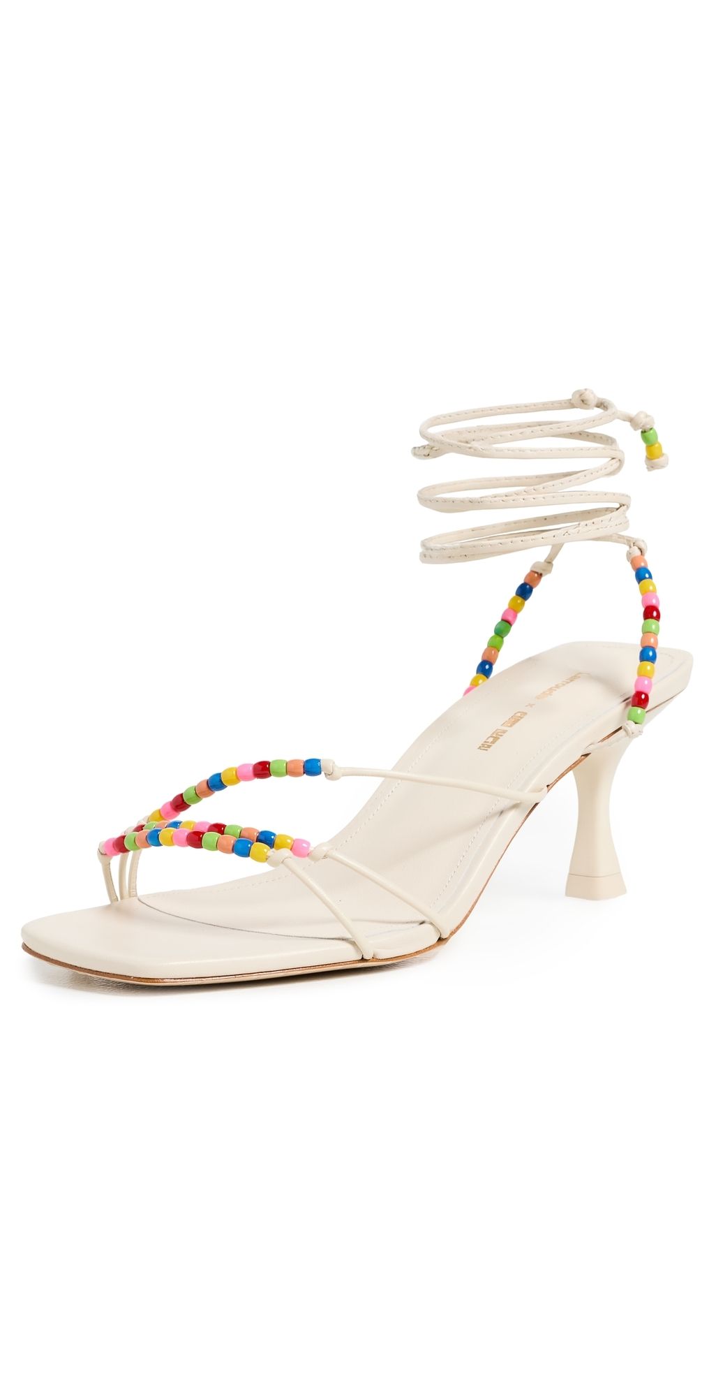 Larroudé Larroudé x Ciao Lucia Eloisa Sandals Calf Skin Ivory 9.5