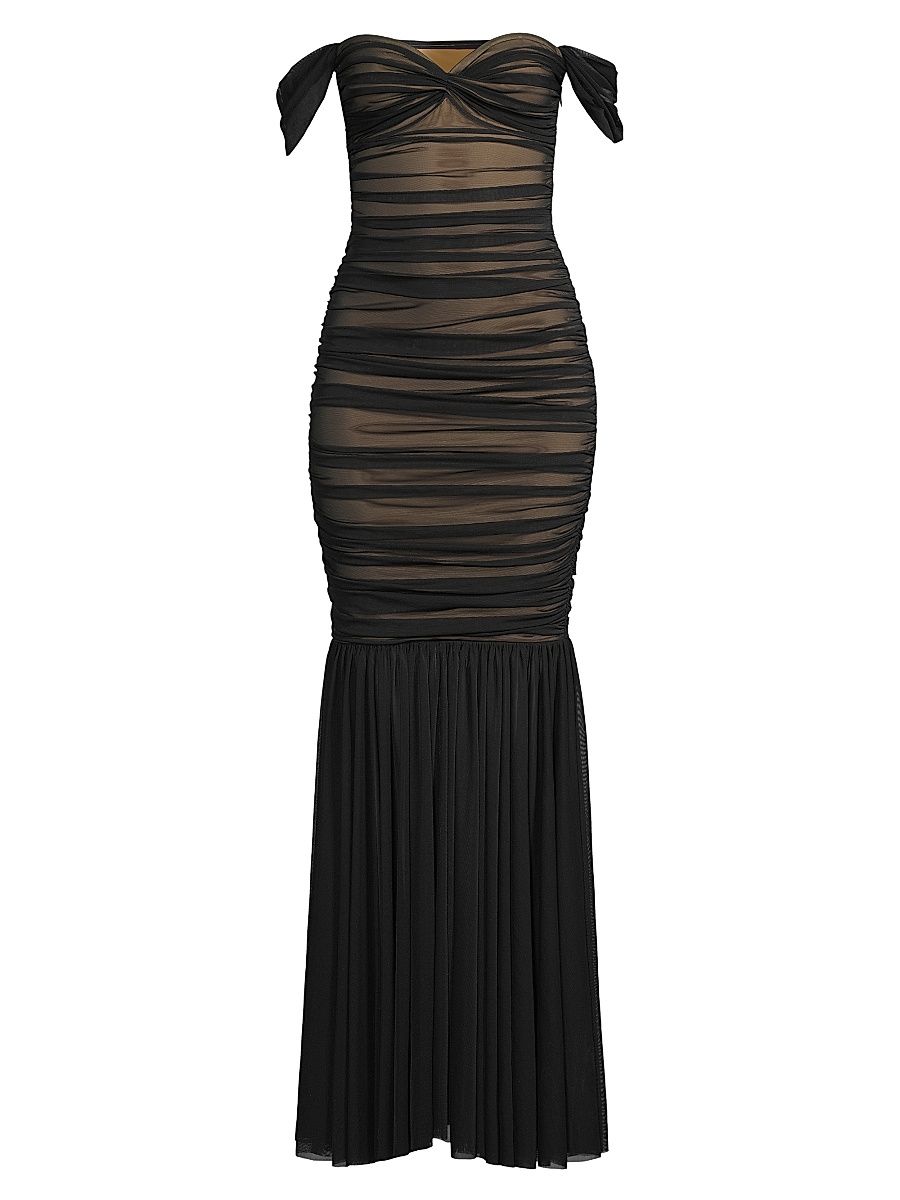 Women's Walter Fishtail Gown - Black - Size Large