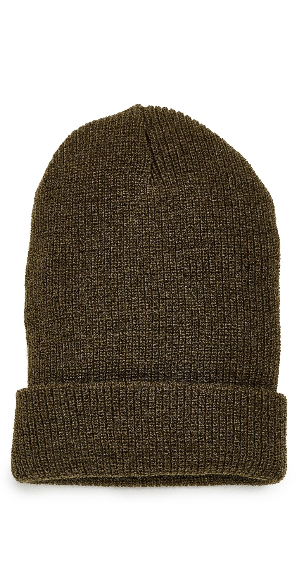 Aaron Levine Wool Beanie Olive One Size