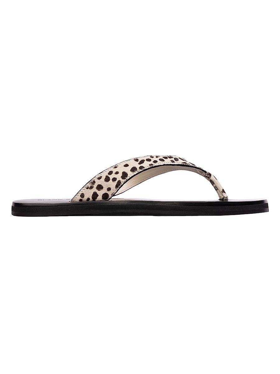 Women's Bae Pony Hair Sandals - Dotted Cheetah - Size 12