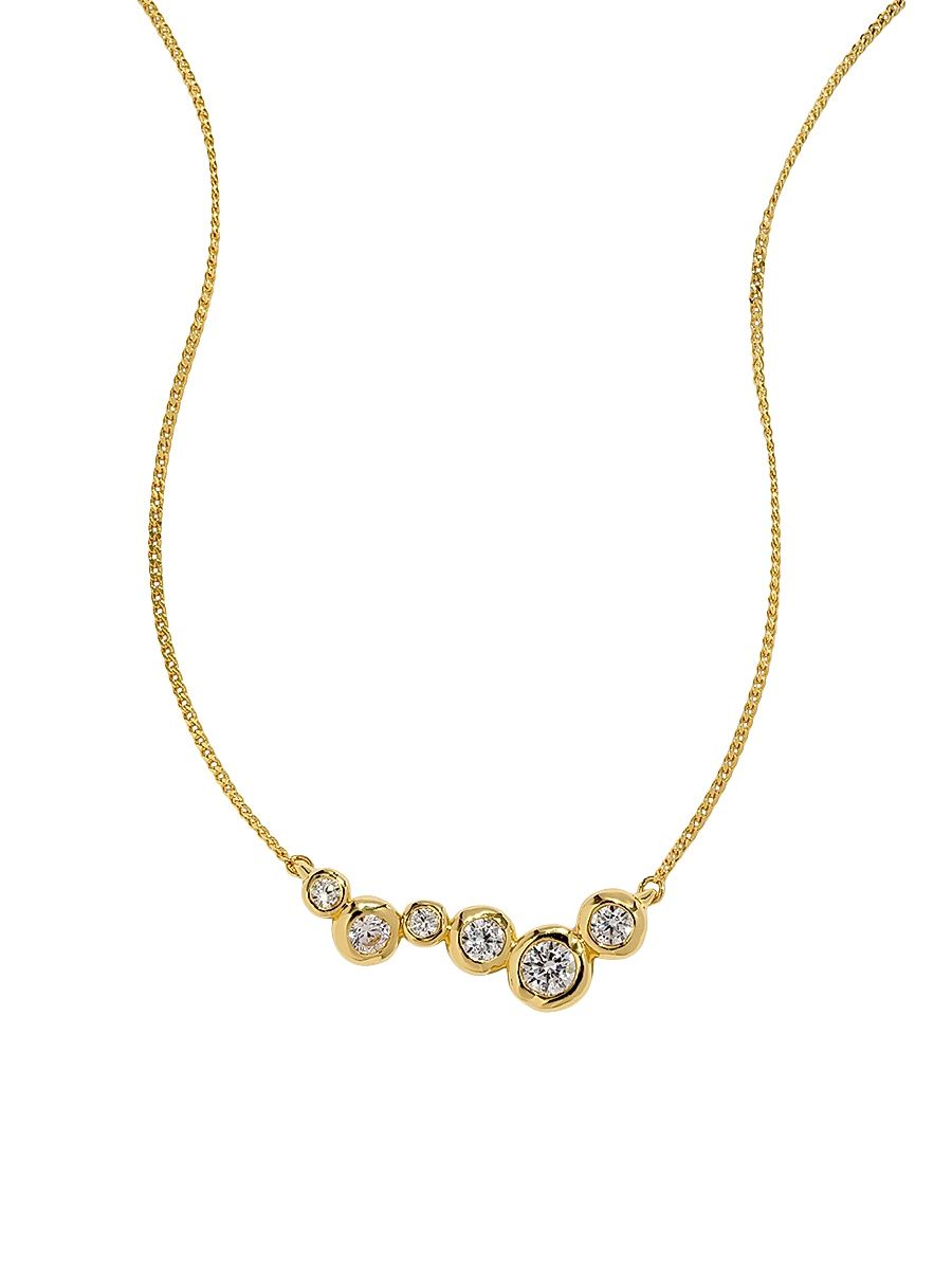 Women's Asterales 14K-Gold-Plated & Cubic Zirconia Constellation Necklace - Gold