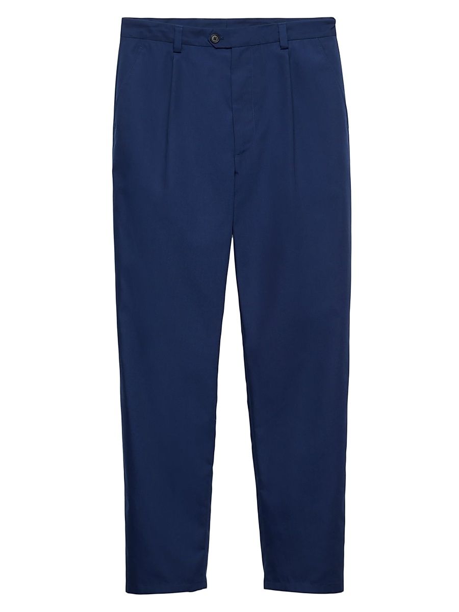 Men's Poplin Pants - Blue - Size 40
