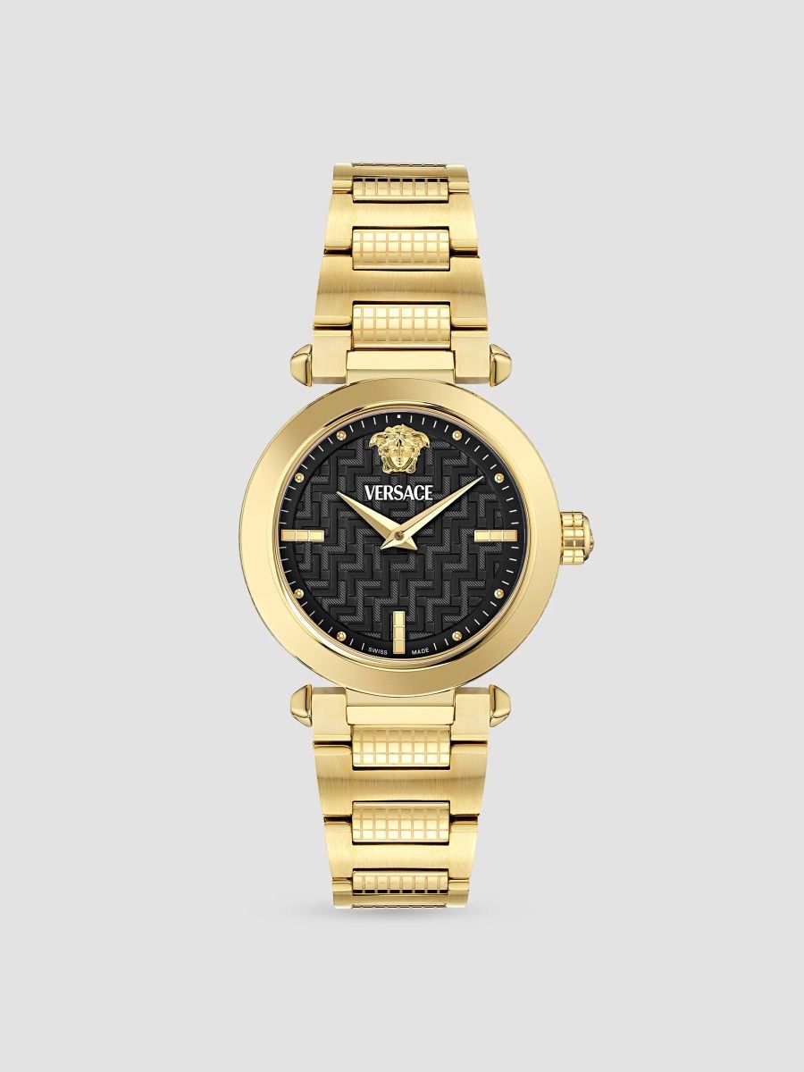 Versace Women's Goldtone Stainless Steel Bracelet Watch/35MM - Yellow Gold