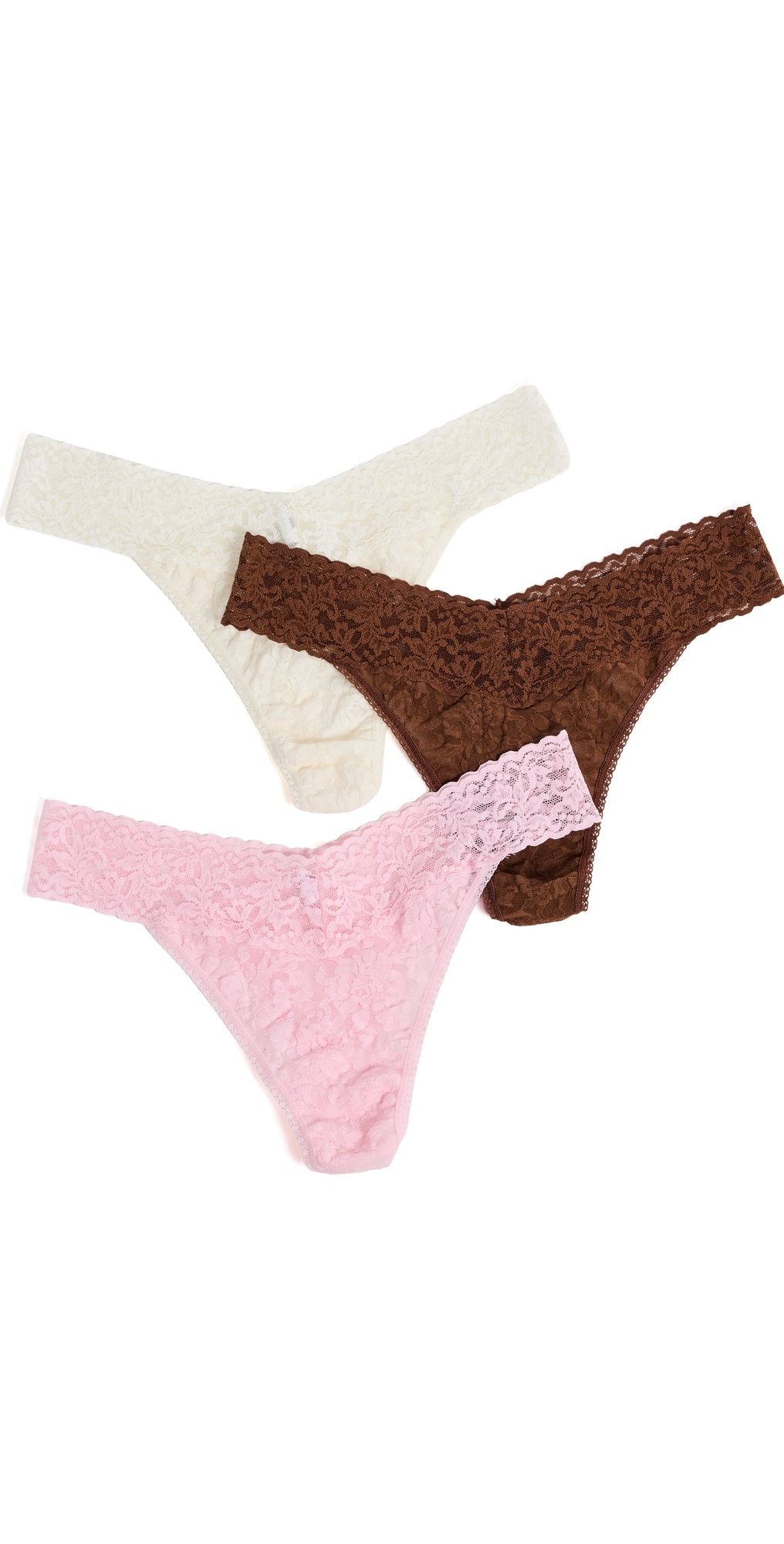 Hanky Panky Original Rise Thong 3 Pack ICB3 One Size