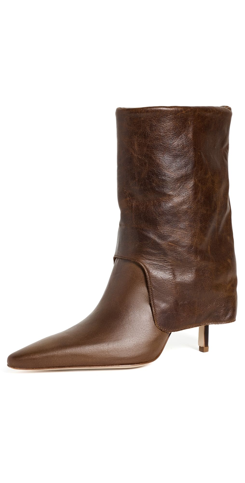 Cinq à Sept Anita Fold Over Ankle Booties Toffee 37