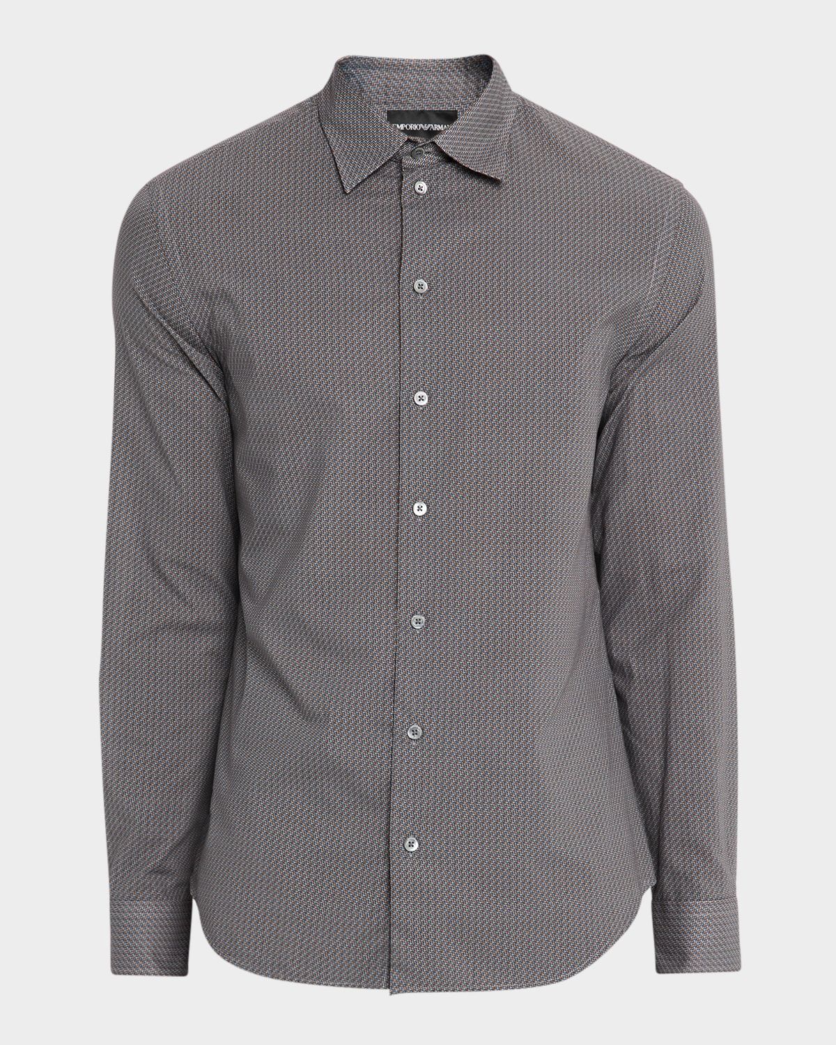 Men & apos;s Cotton Diagonal Wave Sport Shirt