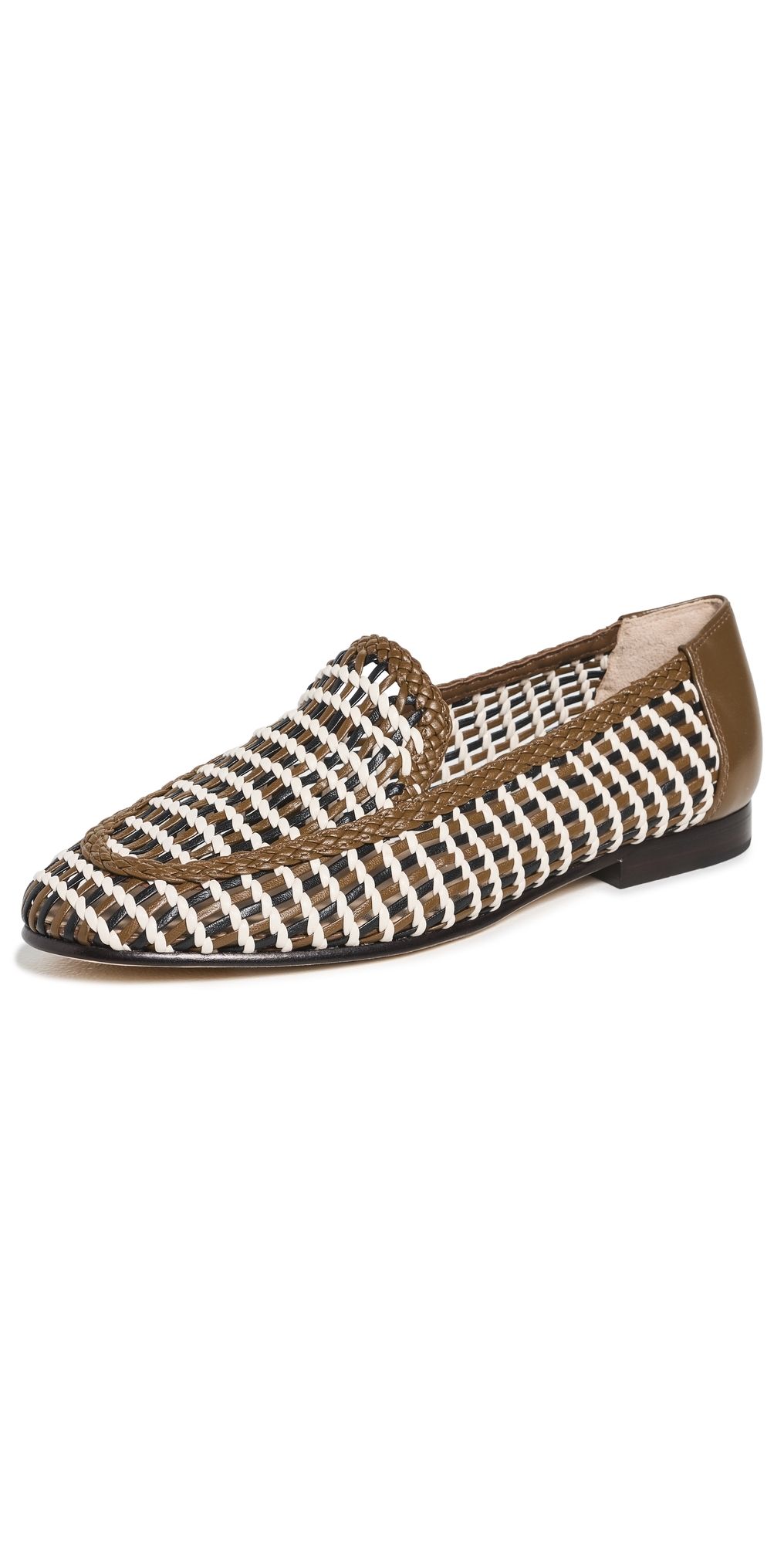 Veronica Beard Prilla Woven Flats Brown Multi 9.5