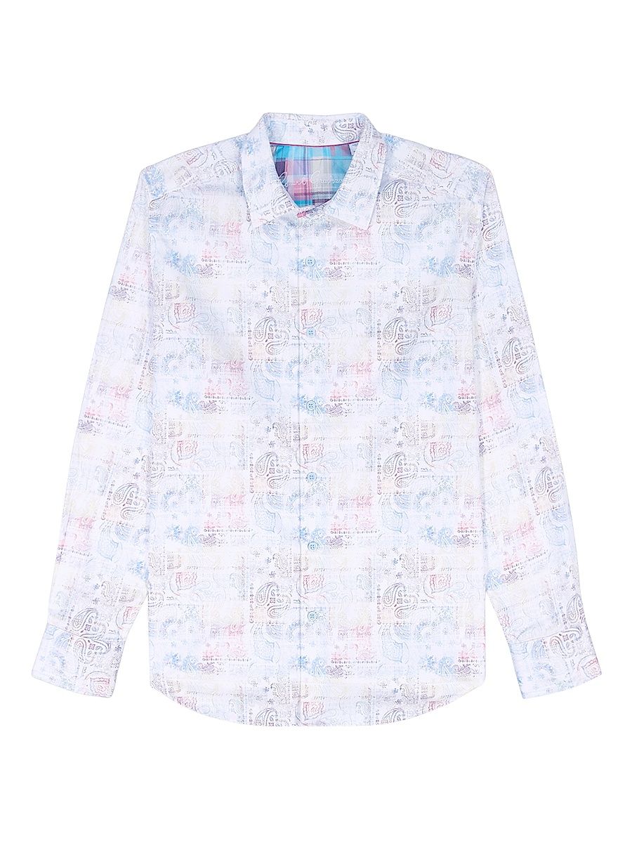 Men's Vista Paisley Print Shirt - Size XXL