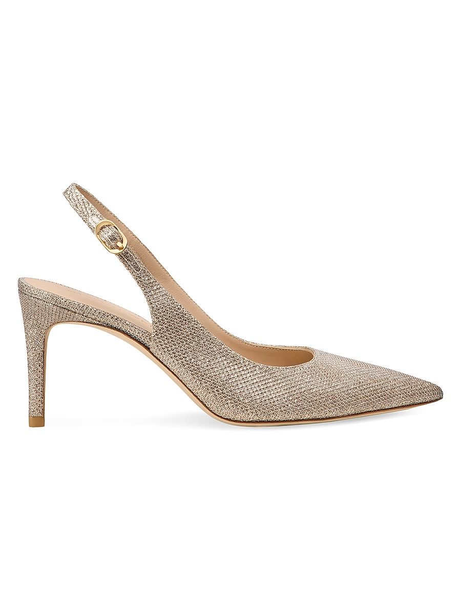 Women's Power 75MM Textured Slingback Pumps - Poudre - Size 9.5