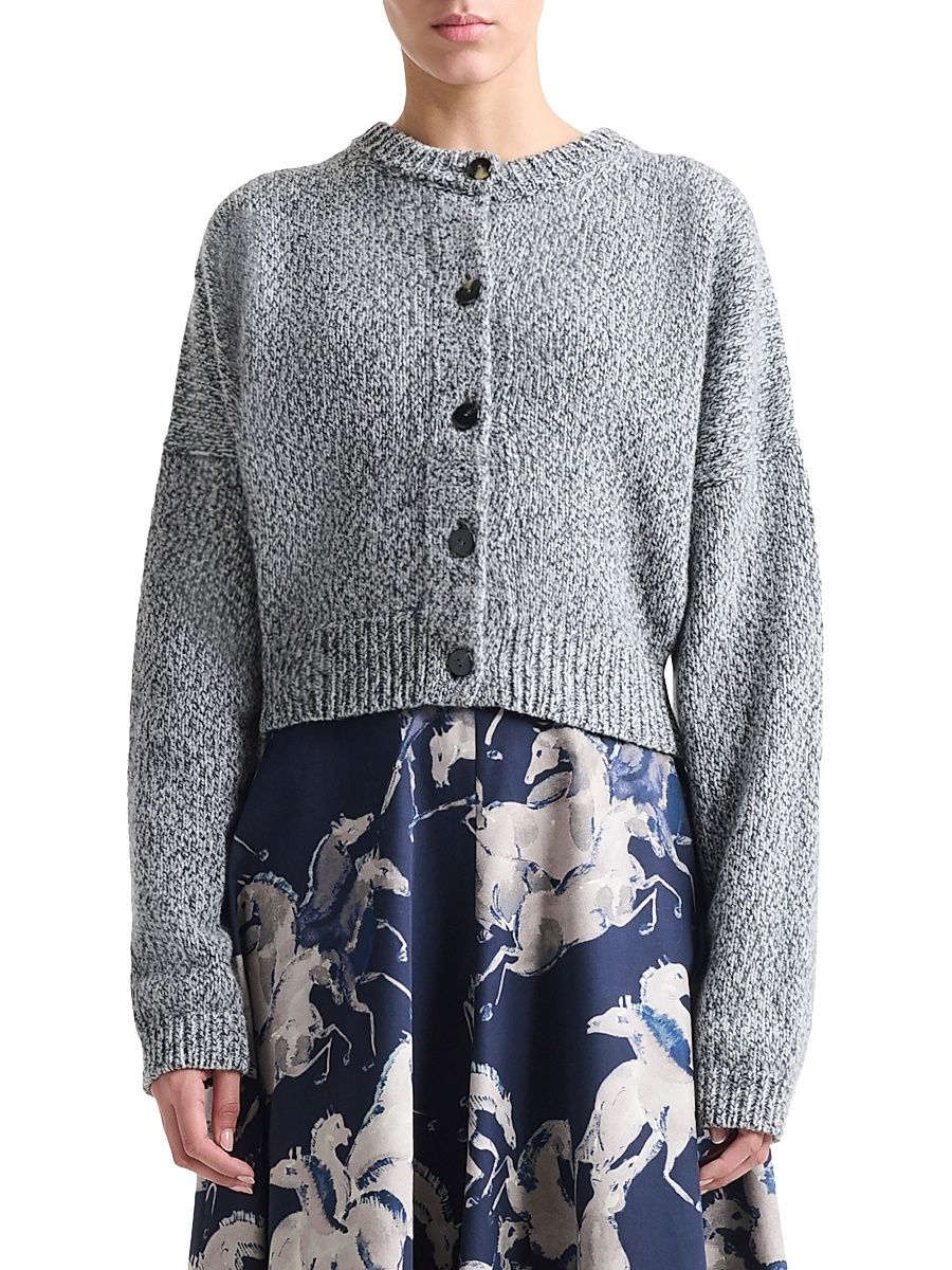 Women's Fonzi Merino Wool Sweater - Grey Mel - Size Large