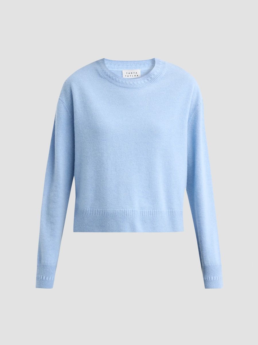 Tanya Taylor Women's Lexia Cashmere Sweater - Polar Blue - Size XL