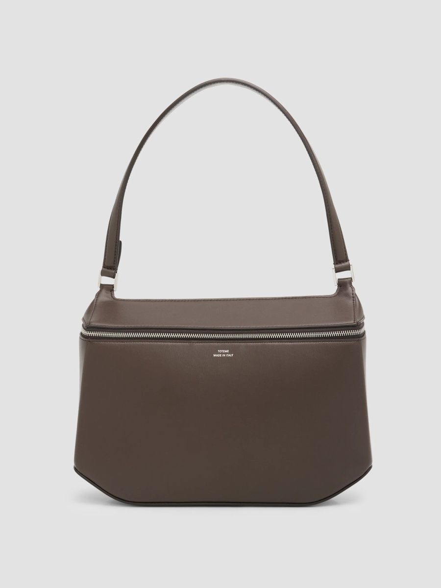 Toteme Women's Clip Leather Shoulder Bag - Brown