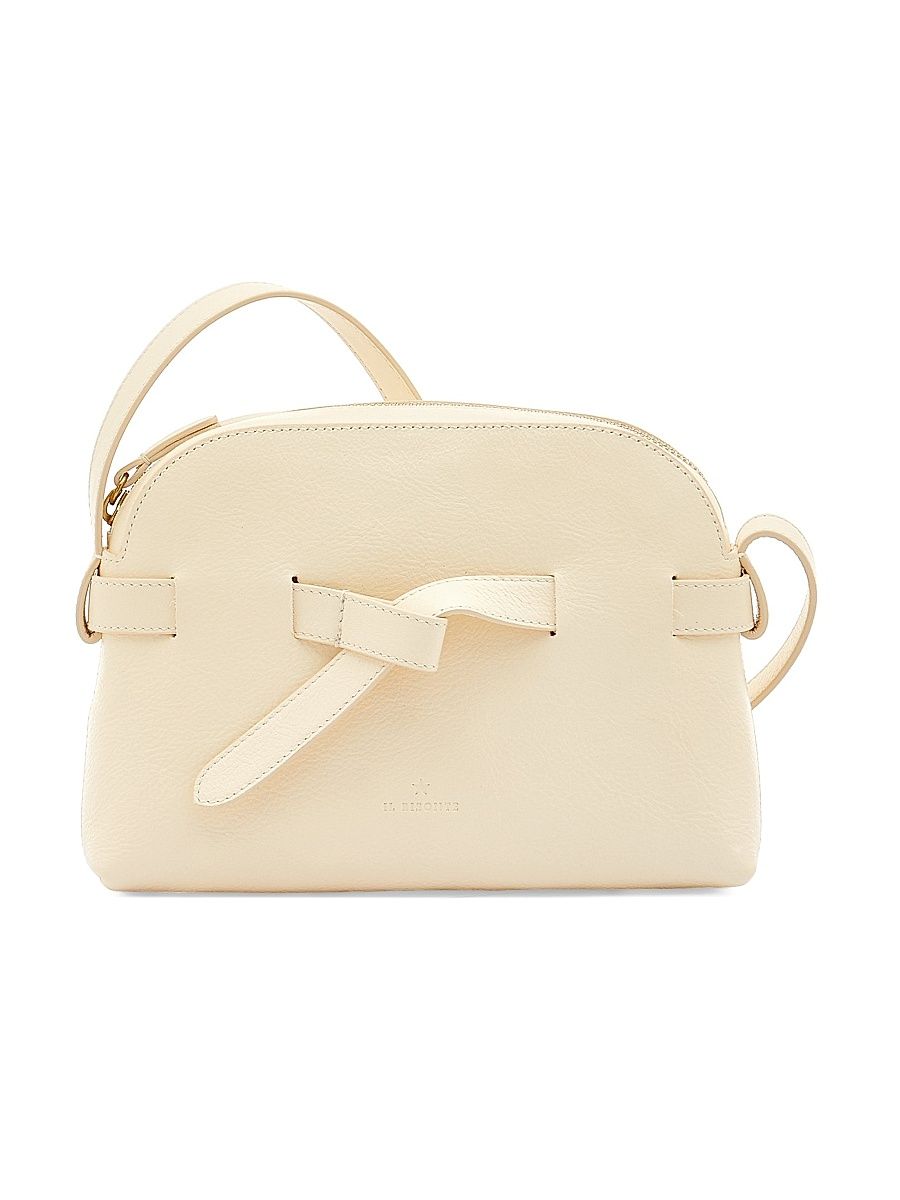 Women's Elisa Leather Crossbody Bag - Bianco Latte