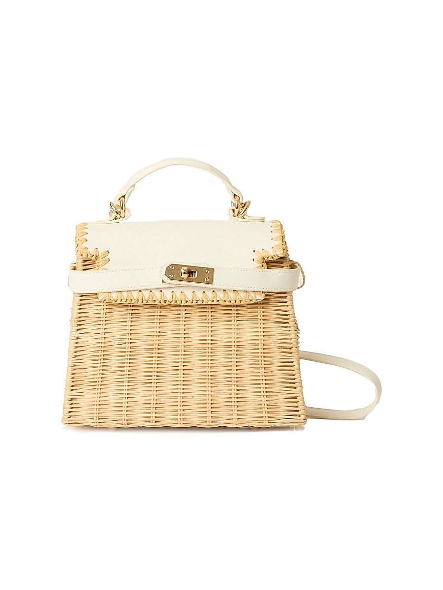 Women's Louis Top Handle Bag - Natural White