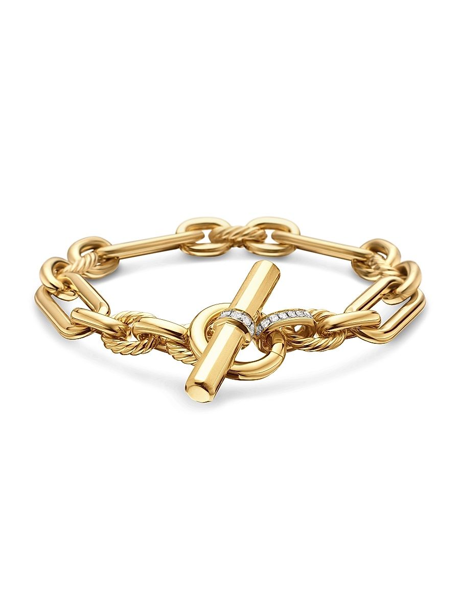 Women's Lexington Chain Bracelet in 18K Yellow Gold - Gold - Size Medium