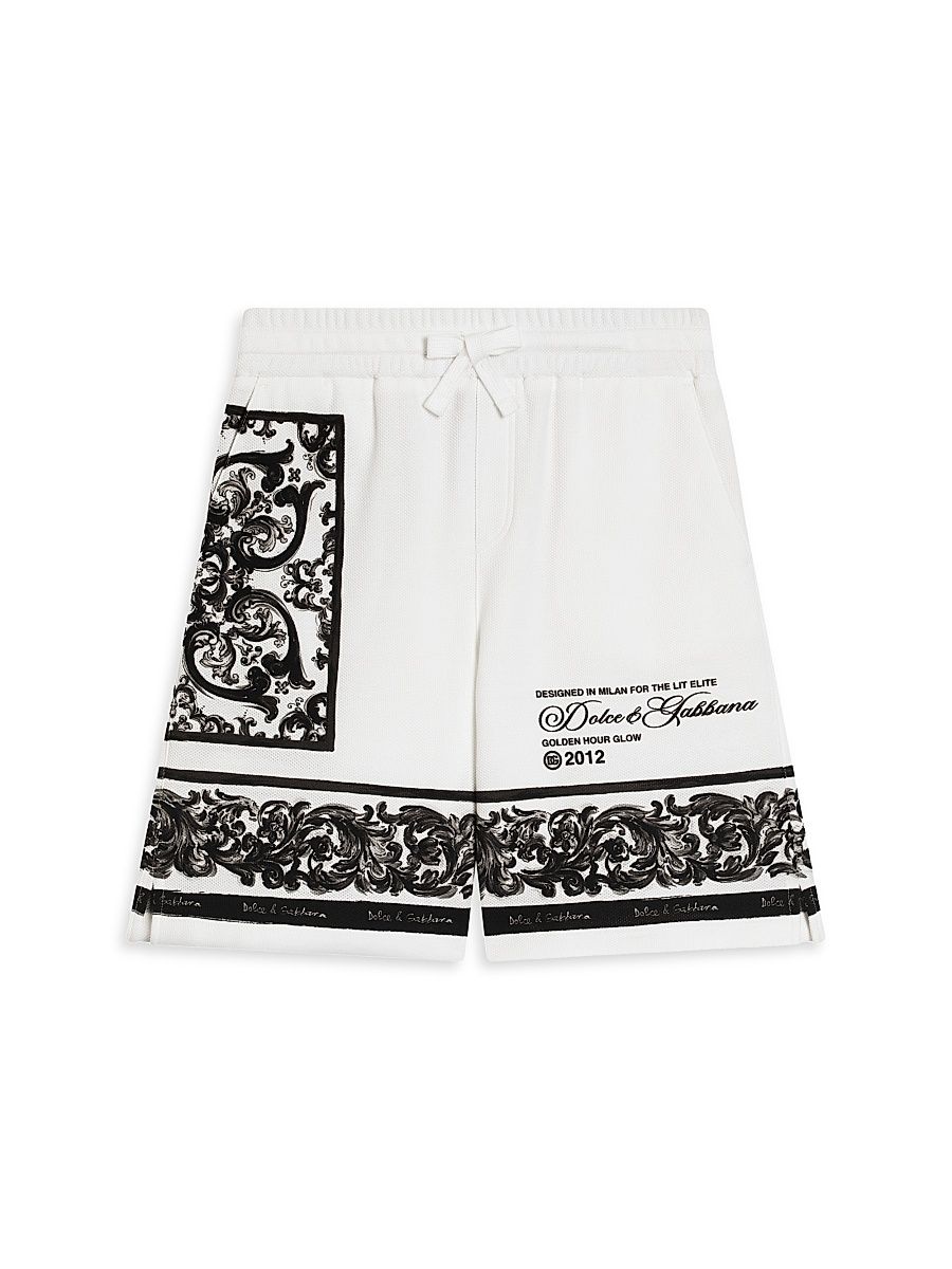 Little Boy's & Boy's Majolica Bermuda Shorts - White Nero - Size 12