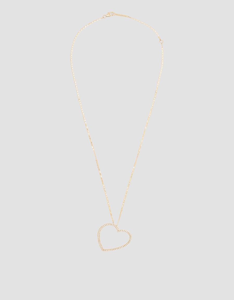 Lana Women's 14K Gold & Diamond Flawless Heart Pendant Necklace - Yellow