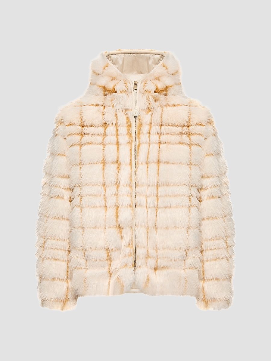 Women's Pluvier Down-Filled Coat - Off White Yellow - Size XL
