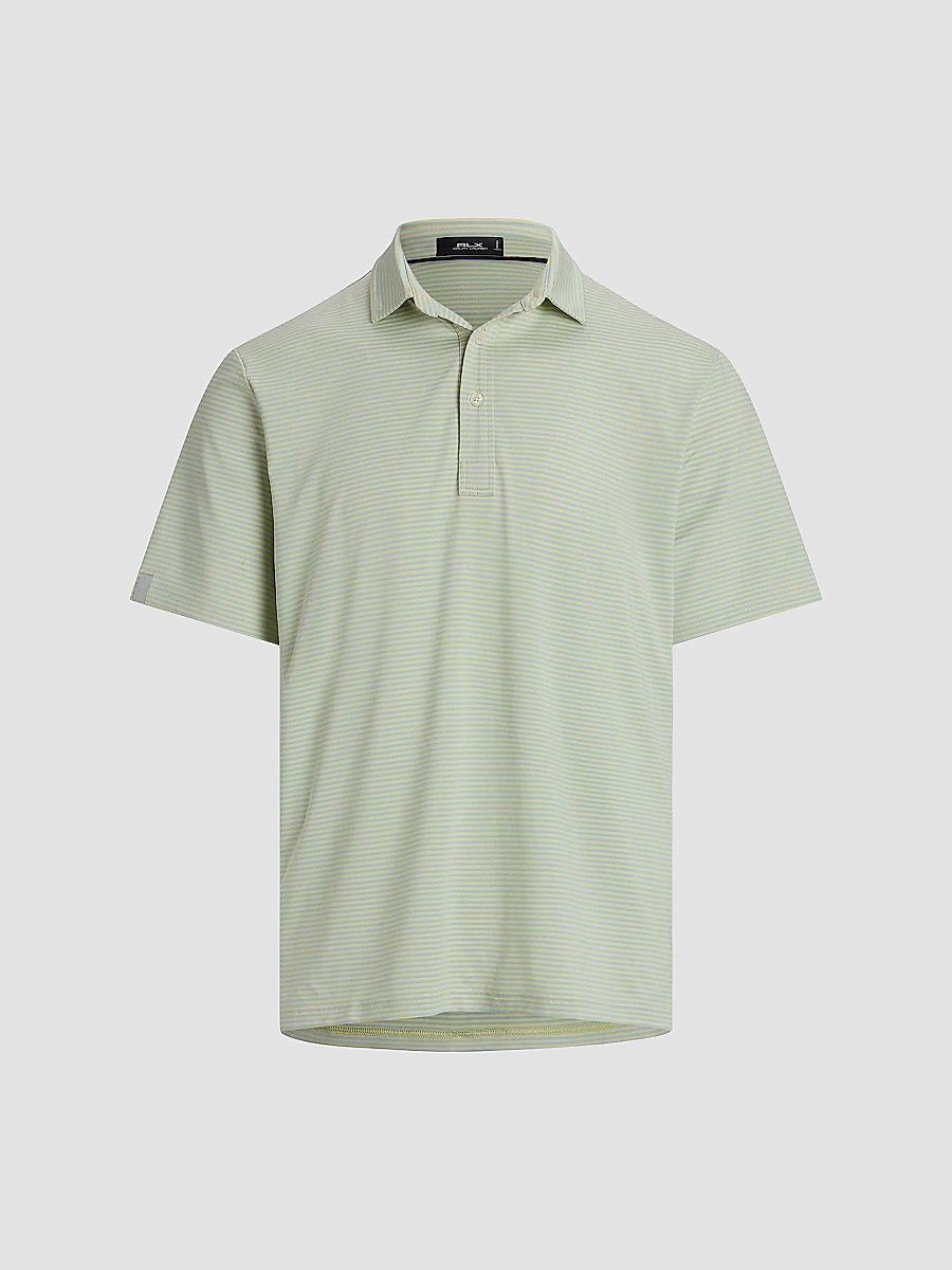 Polo Ralph Lauren Men's Stretch-Jersey Polo Shirt - Banana Peel Office Blue - Size Small