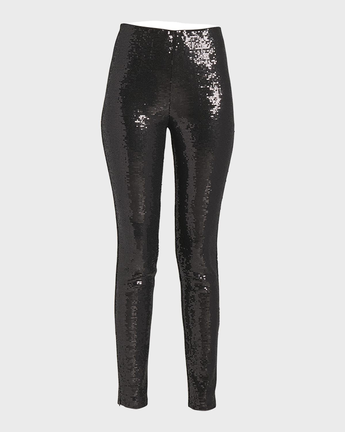 Sequin Ankle Leggings